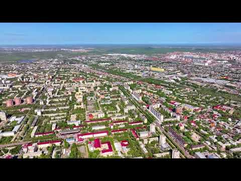 Видео: Караганда с высоты птичьего полёта. Смотреть в 4К разрешении