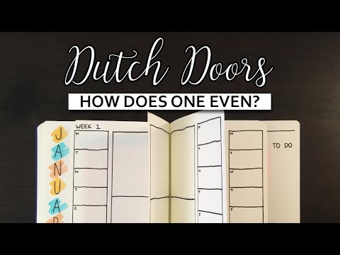 Видео: КАК СДЕЛАТЬ ГОЛЛАНДСКИЕ ДВЕРИ В ВАШЕМ БУЛЕТ-ЖУРНАЛЕ 💜 Идеи для Bullet Journal