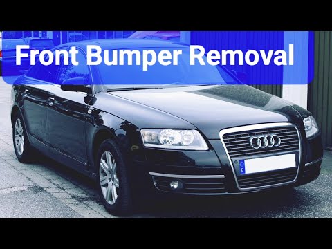 Видео: Audi A6 C6 2004-2011 Как снять передний бампер