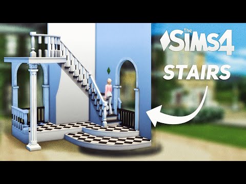 Видео: Идеи разных видов Лестниц • Туториал (NoCC) the Sims 4 | Симс 4 Строительство