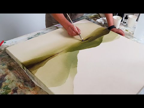 Видео: Захватывающая картина с изображением горного органического пейзажа в 5 слоев