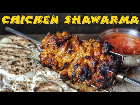 Видео: Шаурма из курицы-гриль, приготовленная на гриле