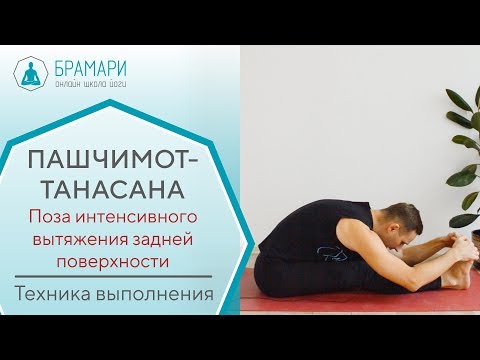 Видео: Пашчимоттанасана. Техника выполнения.