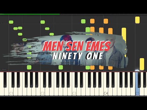 Видео: NINETY ONE - MEN EMES на пианино | Piano Cover