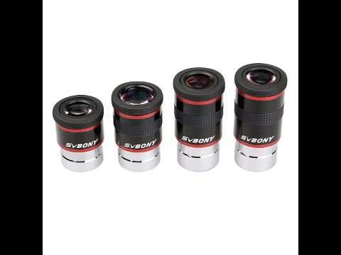 Видео: Окуляры Svbony 68°(ширики)20mm,15mm,9mm,6mm-неплохо работают на рефракторе SW909 EQ2.