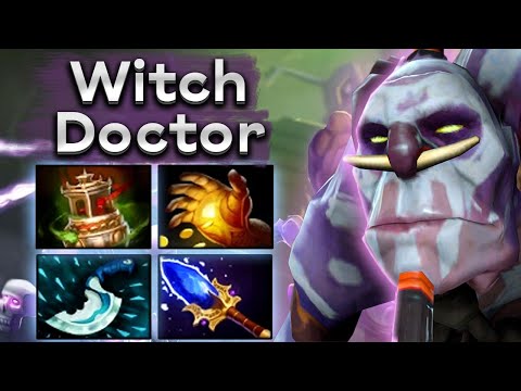 Видео: Очень богатый Вич Доктор с Мидасом и Аганимом! - Witch Doctor 7.34 DOTA 2