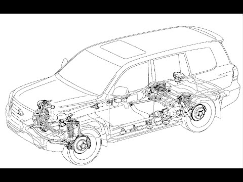 Видео: Lexus LX570 замена гидравлической жидкости