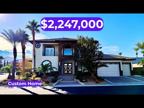 Видео: Внутри роскошного поместья в Лас-Вегасе стоимостью 2 247 000 долларов с курортным двором