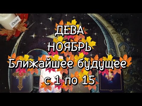 Видео: ♍ДЕВА♍НОЯБРЬ🌗Первая половина🍁Ближайшее будущее 🍁с 1 по 15