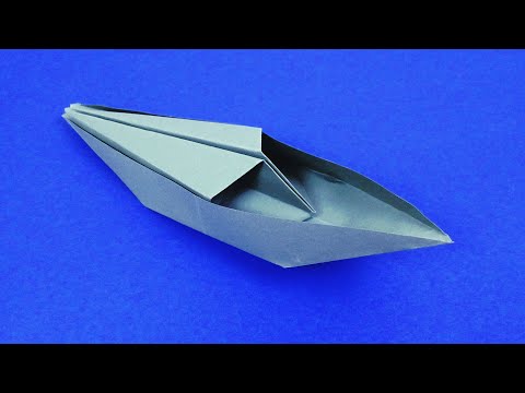 Видео: Как сделать оригами лодку  Катер из бумаги пошагово