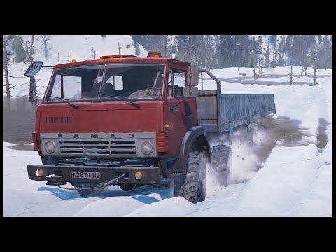 Видео: БОЛОТО Под СНЕГОМ! Кто ПРОЕДЕТ? - SnowRunner