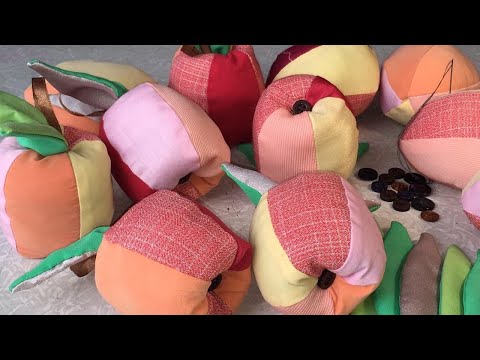 Видео: Декоративные игольницы в виде яблок DIY Мастер-класс