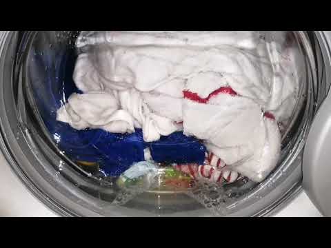 Видео: Кипячение полотенец/LG F12b8wds7: Хлопок 95,800,суперполоскание