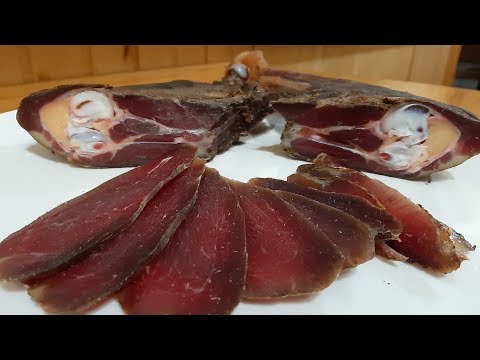 Видео: Вяленая ножка индейки. Вкусненький хамончик.