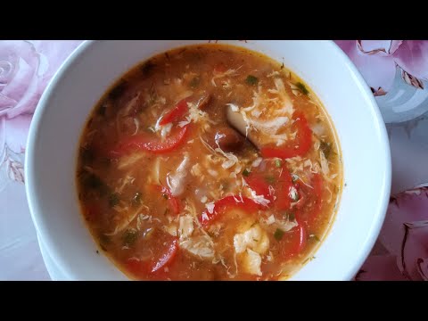 Видео: Вкусный Пекинский суп как в Ресторане.Pekkingsuppe