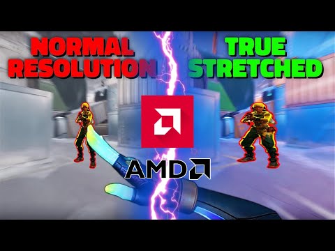 Видео: Как сделать 4:3 в Valorant на картах AMD | 2024 | True Stretched