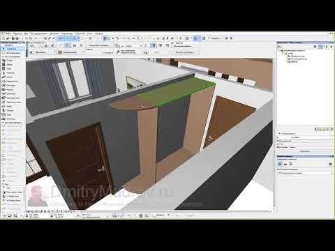 Видео: 26 Инструмент Morph Archicad; моделируем шкаф платяной