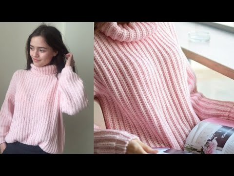 Видео: Детский свитер,полупантентной резинкой. МАСТЕР КЛАСС. Первая ЧАСТЬ!!! Вязание спицами. Рынашко