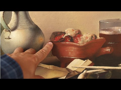 Видео: Натюрморт "Трубки и жаровня" Питер Клас. Ценные советы по живописи.