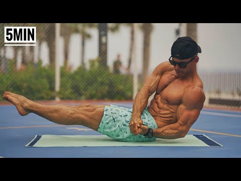 Видео: Убей ПРЕСС за 5 Минут! (Интенсивная Тренировка Без Отдыха)