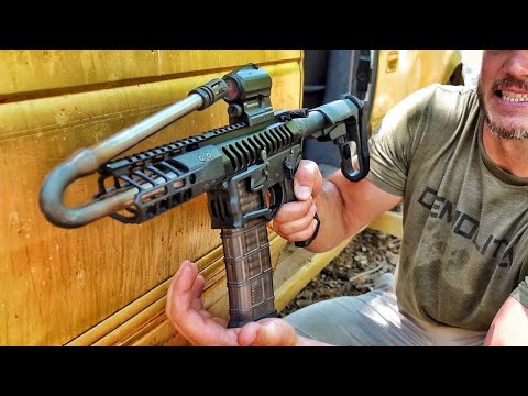 Видео: Выстрел из ОЧЕНЬ согнутого ствола... плохая идея?! | Разрушительное ранчо | Перевод Zёбры