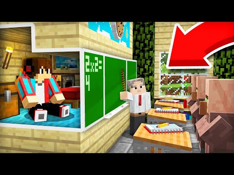 Видео: Я ПОСТРОИЛ СЕКРЕТНЫЙ ДОМ В ШКОЛЕ В МАЙНКРАФТ | Компот Minecraft