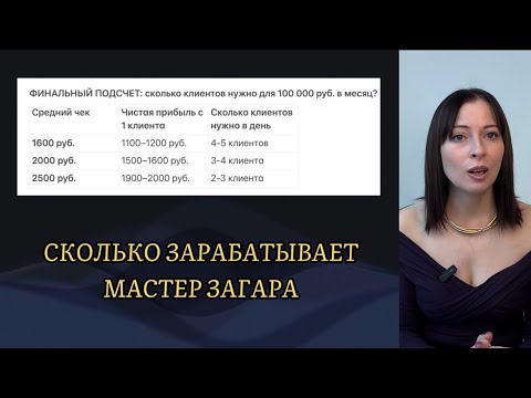 Видео: СКОЛЬКО ЗАРАБАТЫВАЕТ МАСТЕР ЗАГАРА 💰