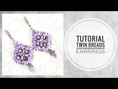 Видео: #МК - Серьги из чешского бисера и Твина | #Tutorial - Earrings made of Czech beads and Twin