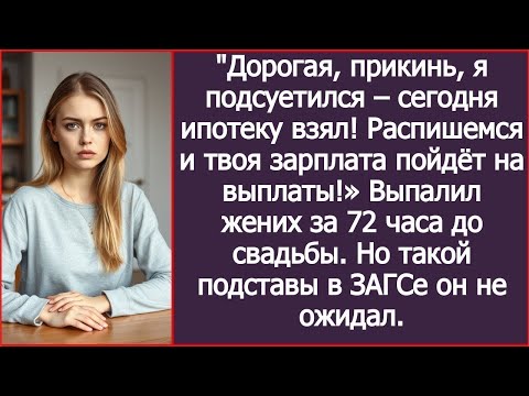 Видео: "Я ипотеку взял! Распишемся и твоя зарплата пойдёт на выплаты!» Выпалил жених за 72 часа до свадьбы.