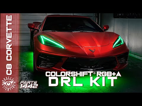 Видео: Обновление фар с изменением цвета для Chevrolet Corvette C8 Stingray: ЛУЧШЕЕ ОБНОВЛЕНИЕ ФАР ДЛЯ C8