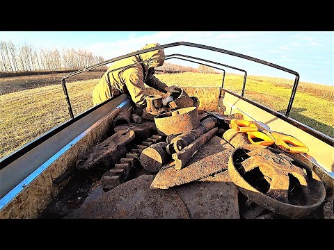 Видео: ПОЛНЫЙ ПРИЦЕП НАХОДОК ЭТО ЛОВУШКА ВСЁ В ОГНЕ! Коп металлолома больше не куда грузить.