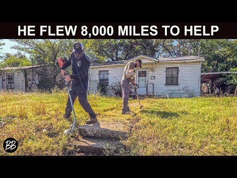 Видео: МИЛЛИОНЫ видели ПРЕОБРАЖЕНИЯ его двора... Теперь он в Америке, помогает незнакомцам.