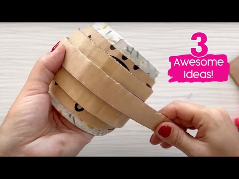 Видео: DIY 😱 3 разных идеи, которые я воплотил с помощью картона! | Картонное ремесло