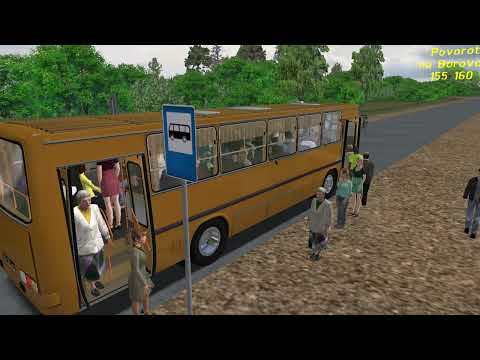 Видео: Едем с песнями Андрея Губина на ИКАРУС 260 по 160 маршруту на карте Русская глубинка 2.5.1. Omsi 2.