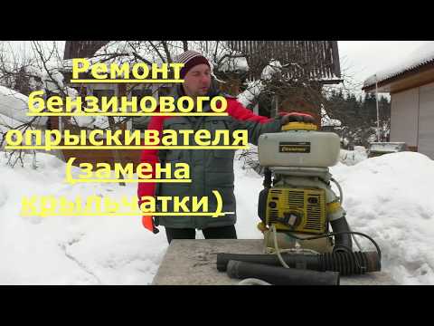 Видео: Ремонт бензинового опрыскивателя замена насоса (помпы)