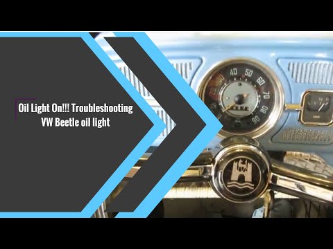 Видео: Горит индикатор масла!!! Устранение неисправностей индикатора масла VW Beetle