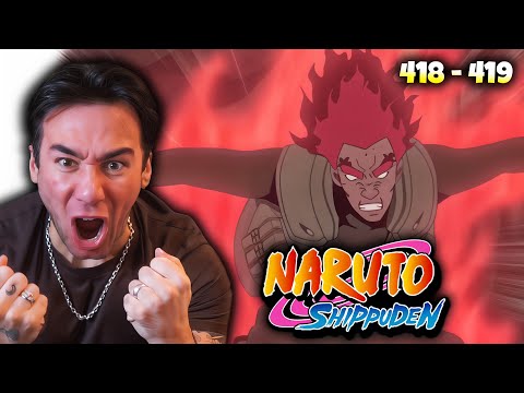 Видео: ПАРЕНЬ ОТКРЫВАЕТ 8 ВРАТ!! Реакция на Naruto Shippuden: Эп. 418, 419