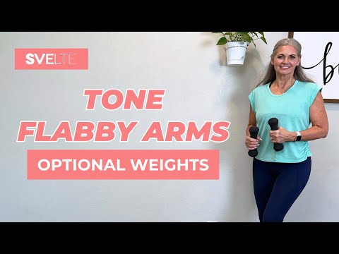 Видео: Тонус дряблых рук | Тренировка для сжигания жира | Дополнительные веса | Все упражнения стоя