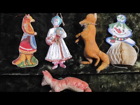 Видео: Редкие ватные игрушки на елку