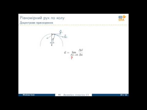 Видео: Лінійна та кутова швидкість. Доцентрове прискорення