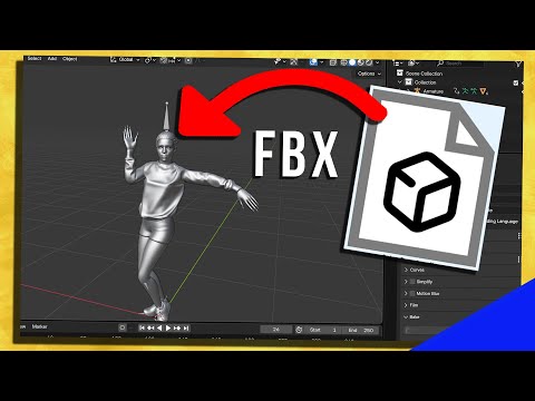 Видео: Как импортировать файлы FBX в Blender 3D