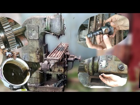 Видео: ЗАГУБИЛИ ТЕХНИКУ. Станок фрезерный  F2 250/TOS FA3V .Коробка скоростей , смазка ВФГ , масляный насос