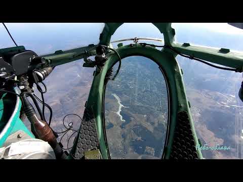Видео: Штурманская кабина Ту-134. Владимир с высоты 7000 м.