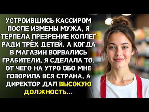 Видео: После измены мужа я устроилась кассиром. Но когда ворвались грабители - обо мне узнала вся страна.