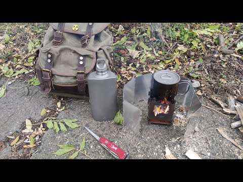 Видео: Титановая печка-щепочница  "Ti artisan".