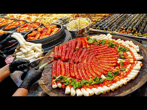 Видео: Вкусная традиционная рыночная еда - ТОП-7: токпокки, лапша, кимбап / Корейская уличная еда