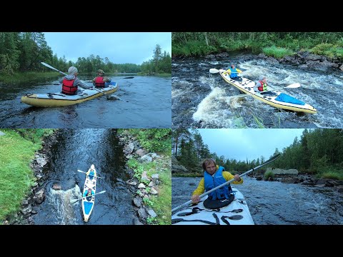 Видео: С Юга на Север - 4ч. Сплав по речке Верхняя Куземка. Карелия.