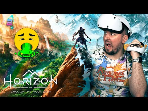 Видео: Чуть не ОБРЫГАЛСЯ - Меня укачало ► Horizon Call of the Mountain VR ► #2