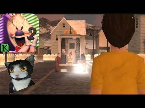 Видео: Сладоледаджията си има котка и отново  замразu наш приятел.Ice cream 2