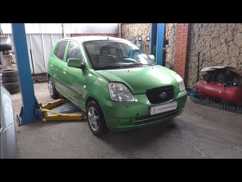 Видео: Течь масла и сильно дымит двигатель на холодную на Киа Пиканто 1,1 Kia Picanto 2005 1часть